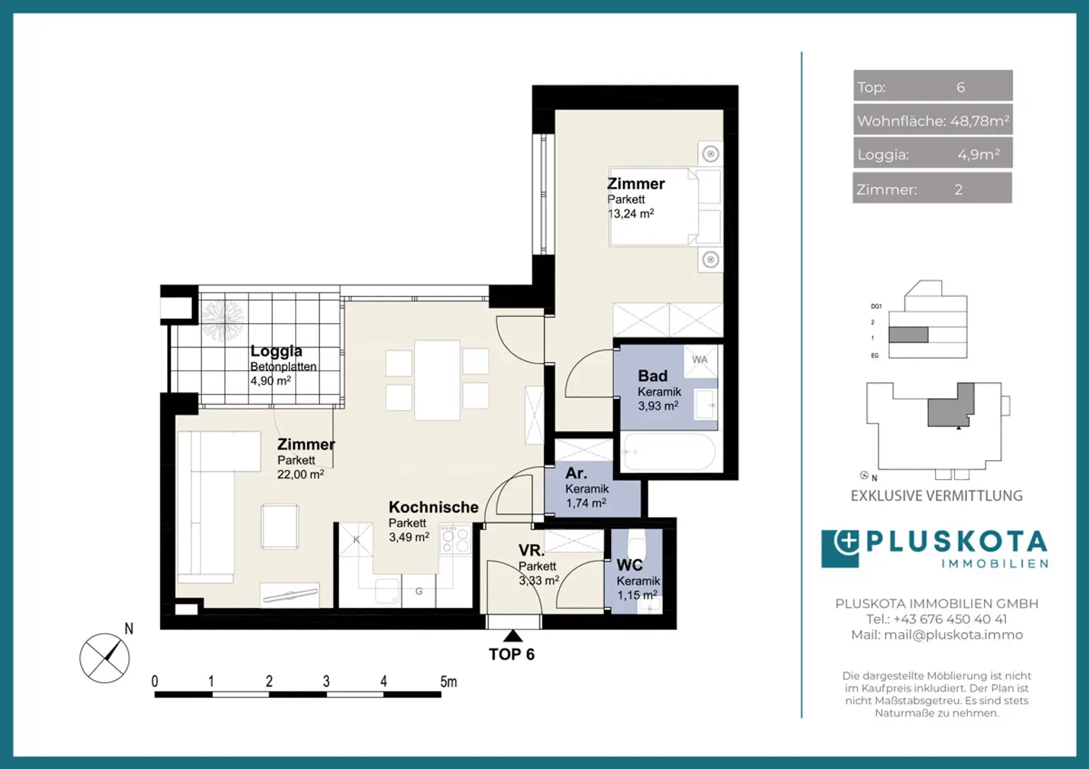 2 Zimmer-Neubauwohnung in Nussdorf