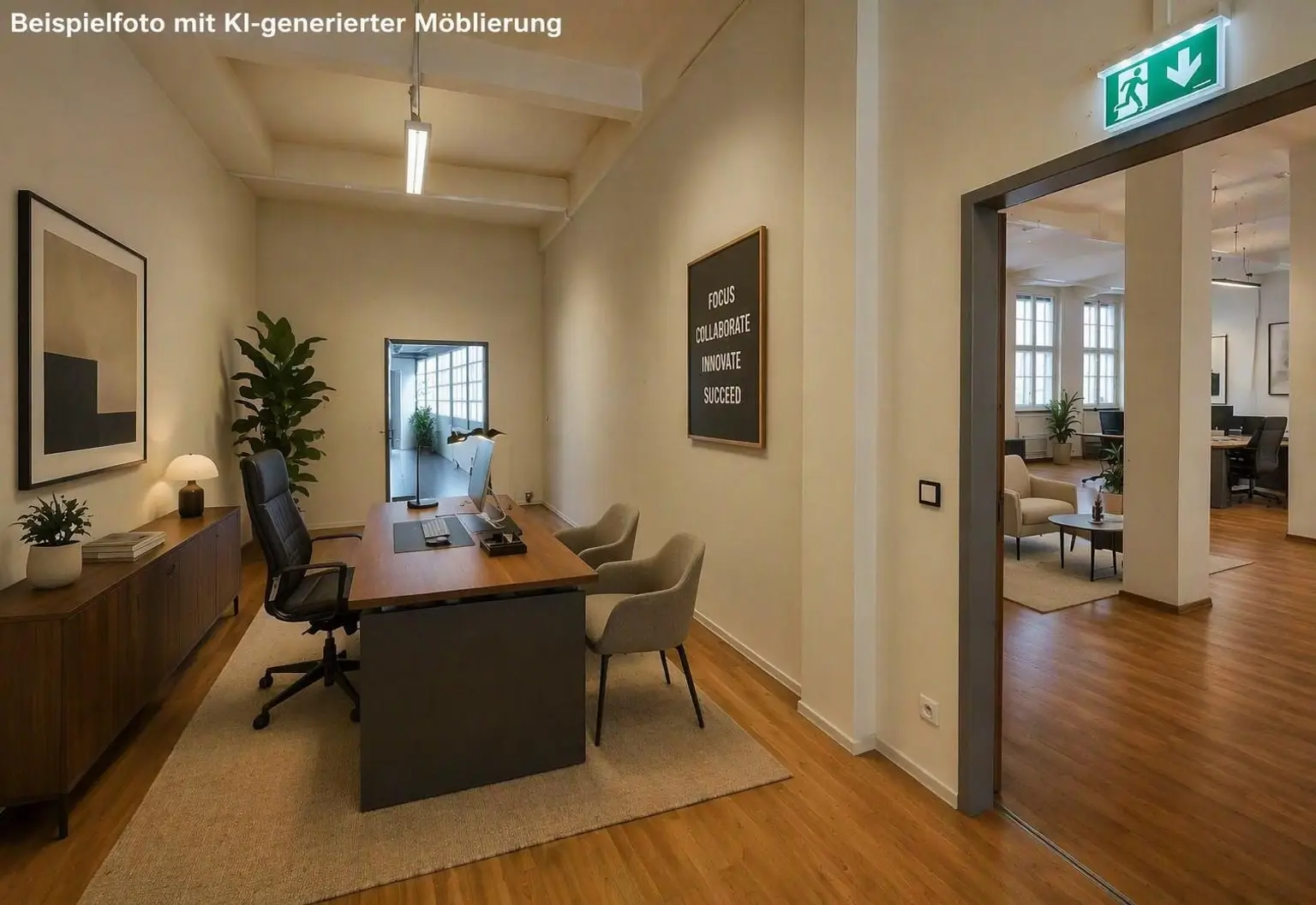 Blick von 3.17D Richtung Rauchersteg+Büro 3.17_Möb