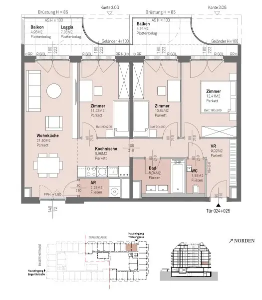 PROVISIONSFREI - Modernes wohnen am Donauufer mit Donaublick!