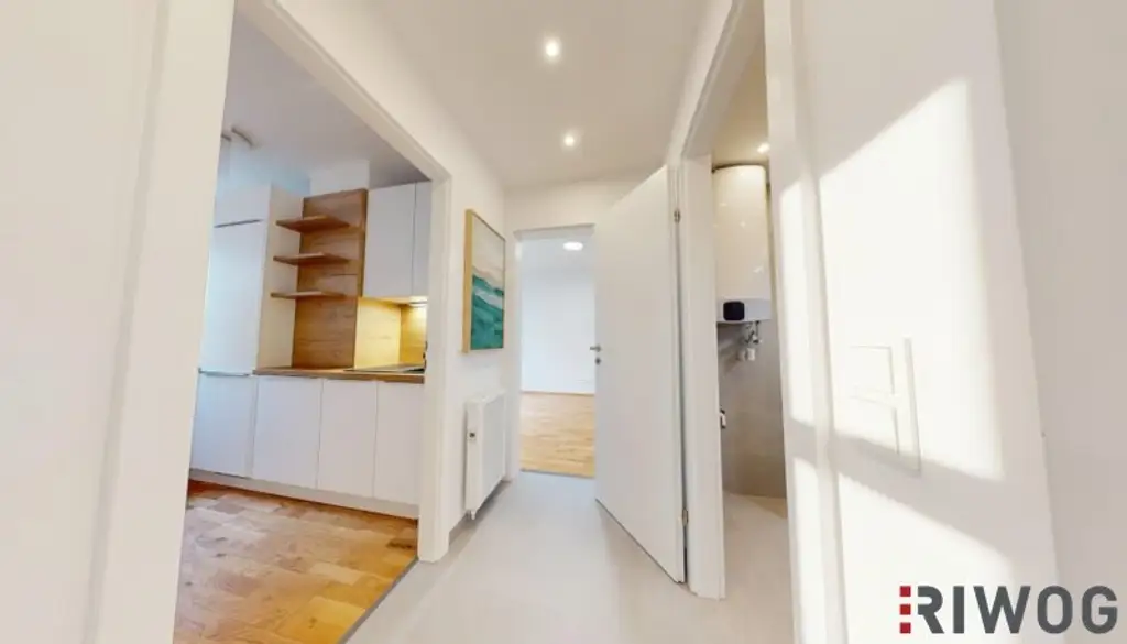 ERSTBEZUG nach Sanierung I 2 Zimmer Wohnung mit Loggia I Tischler Einbauküche inkl. Siemensgeräte I Alte Donau I Donauzentrum