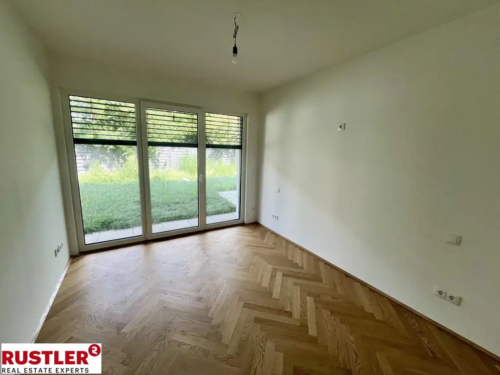 Erstbezug! Hochwertige 2-Zimmer Gartenwohnung in ruhiger Lage - zu verkaufen