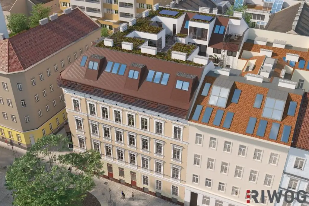 ARCHITEKTUR PUR | großzügige 3-Zimmer Dachterrassenwohnung mit herausragender Raumhöhe