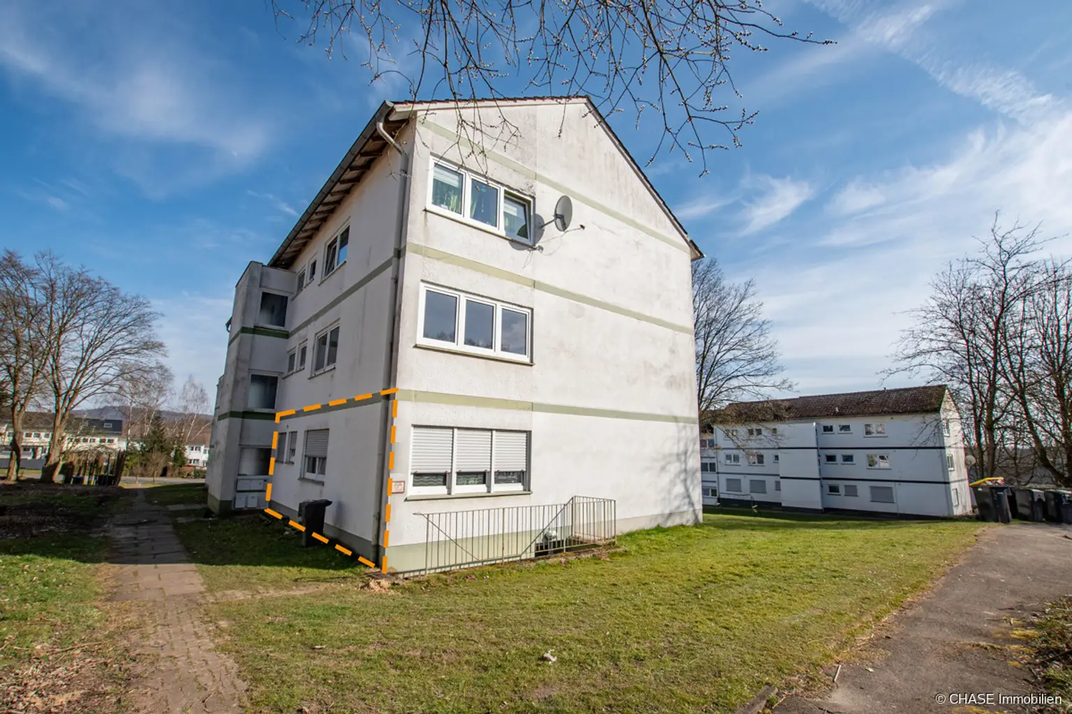 Eck-Ansicht Wohngebäude