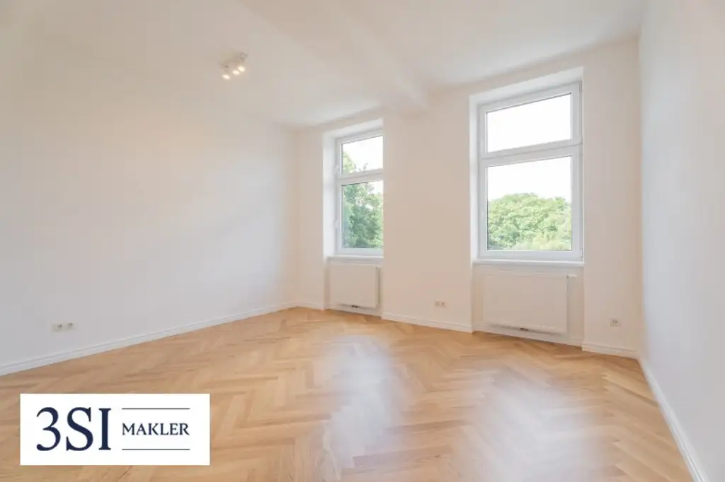 Erstbezug in ruhiger Lage mit Grünblick – sanierte Altbauwohnung am Laubeplatz