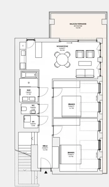++MOLLARD 50++ Unique 3-room apartment in the very heart of the city (2/12)