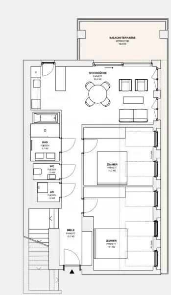 ++MOLLARD 50++ Unique 3-room apartment in the very heart of the city (2/12)