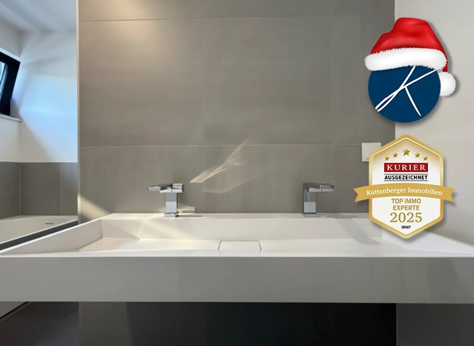 Tageslichtbad mit moderner Ausstattung