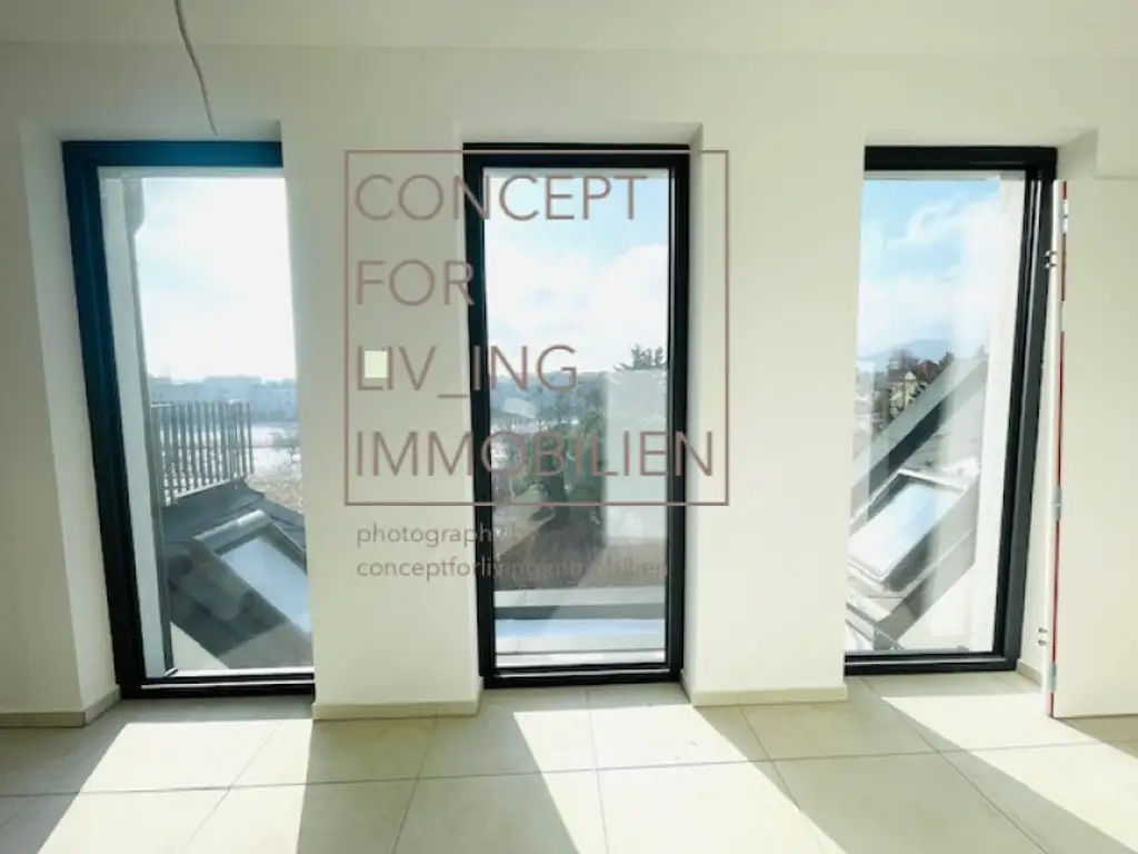 Exklusiv. Trendy. Coole Architektur. 63m2 Dach-Terrassen-Maisonette. Garage. Beziehbar: ab FJ/SO 2026. Erstbezug. Ideale Anlegerwohnung