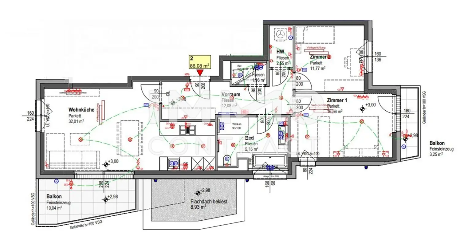 Erstbezug-Modern, hell & komfortabel – 3-Zimmer-Wohnung mit Balkon zum Verlieben!