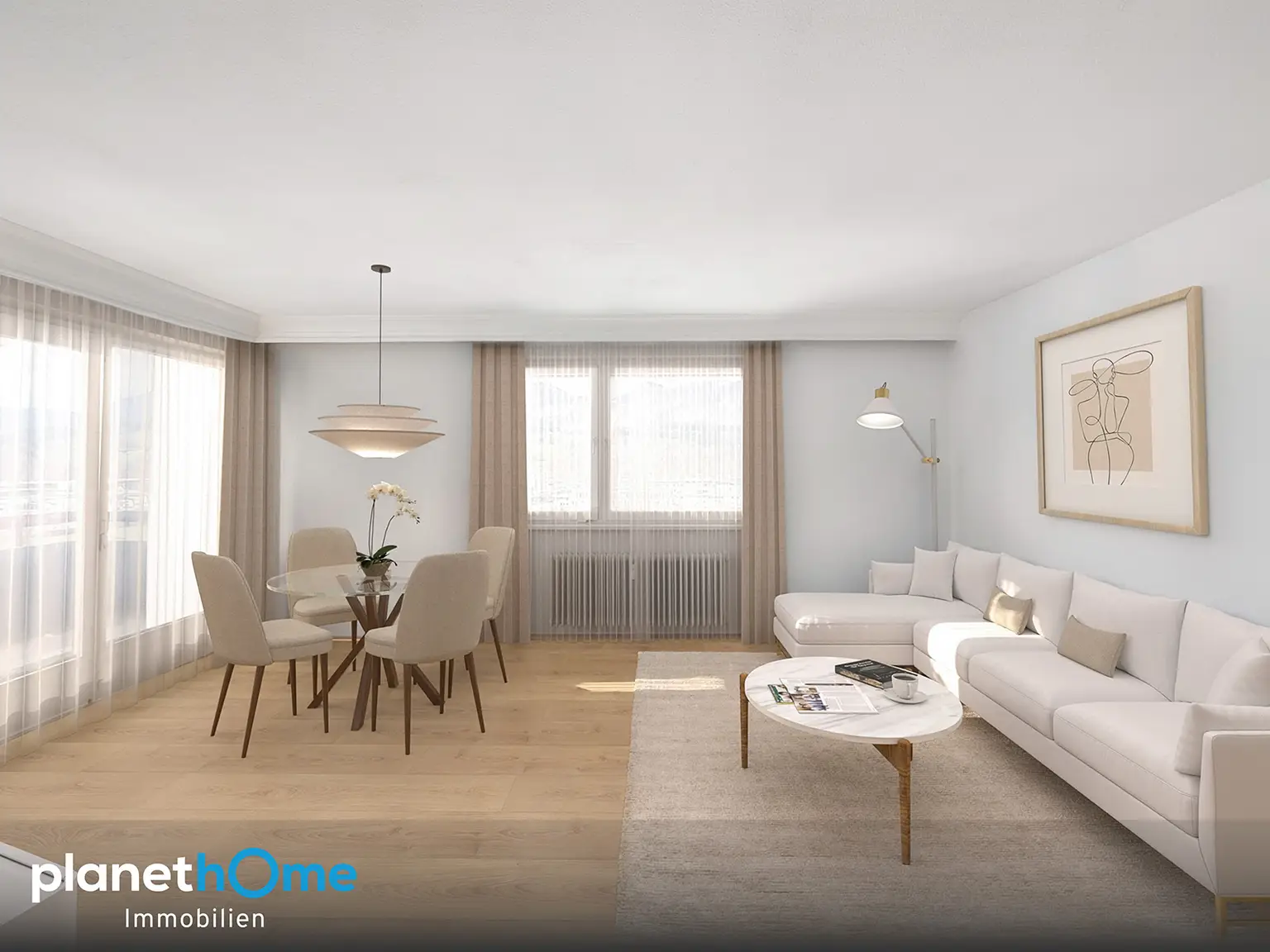 Wohnbereich Staging