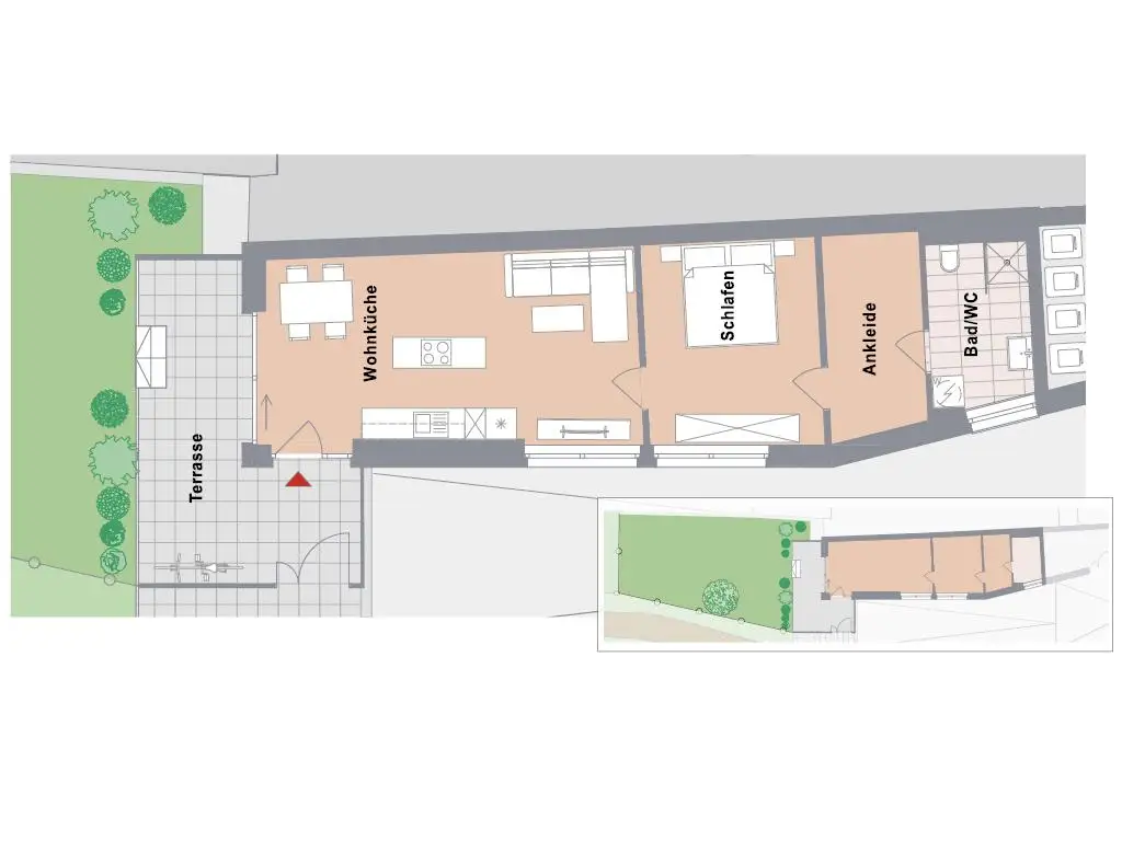 PROVISIONSFREI! Neubauprojekt - St.Leonhard! Große 2-Zimmerwohnung mit Innenhofbalkon!