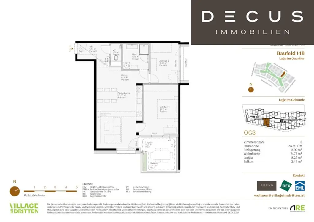 | SÜDEN | DREI ZIMMER | UNIKAT FÜR FREIGEISTER | EIGENNUTZER | BF 14B | VILLAGE IM DRITTEN | FERTIGSTELLUNG 2027