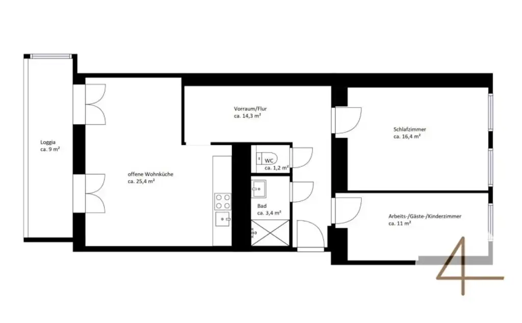 U3 vor der Tür - Neuwertig - Südbalkon mit Grünblick - Innenhof Ruhelage - Top Infrastruktur