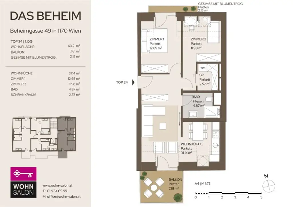 ZUM VERLIEBEN: EIN DACHGESCHOSS-TRAUM MIT BALKON