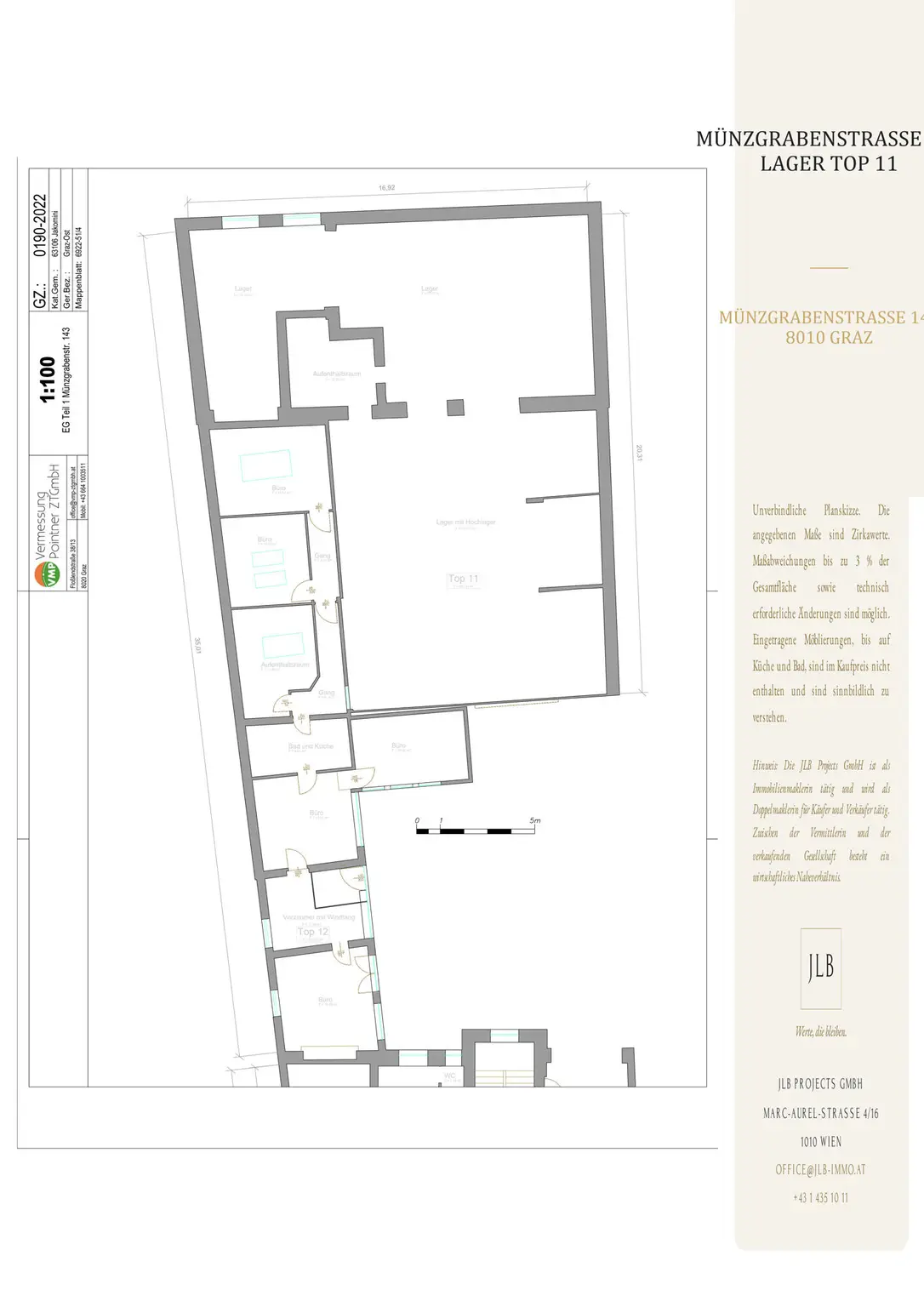 JLB Grundriss – Lager Top 11