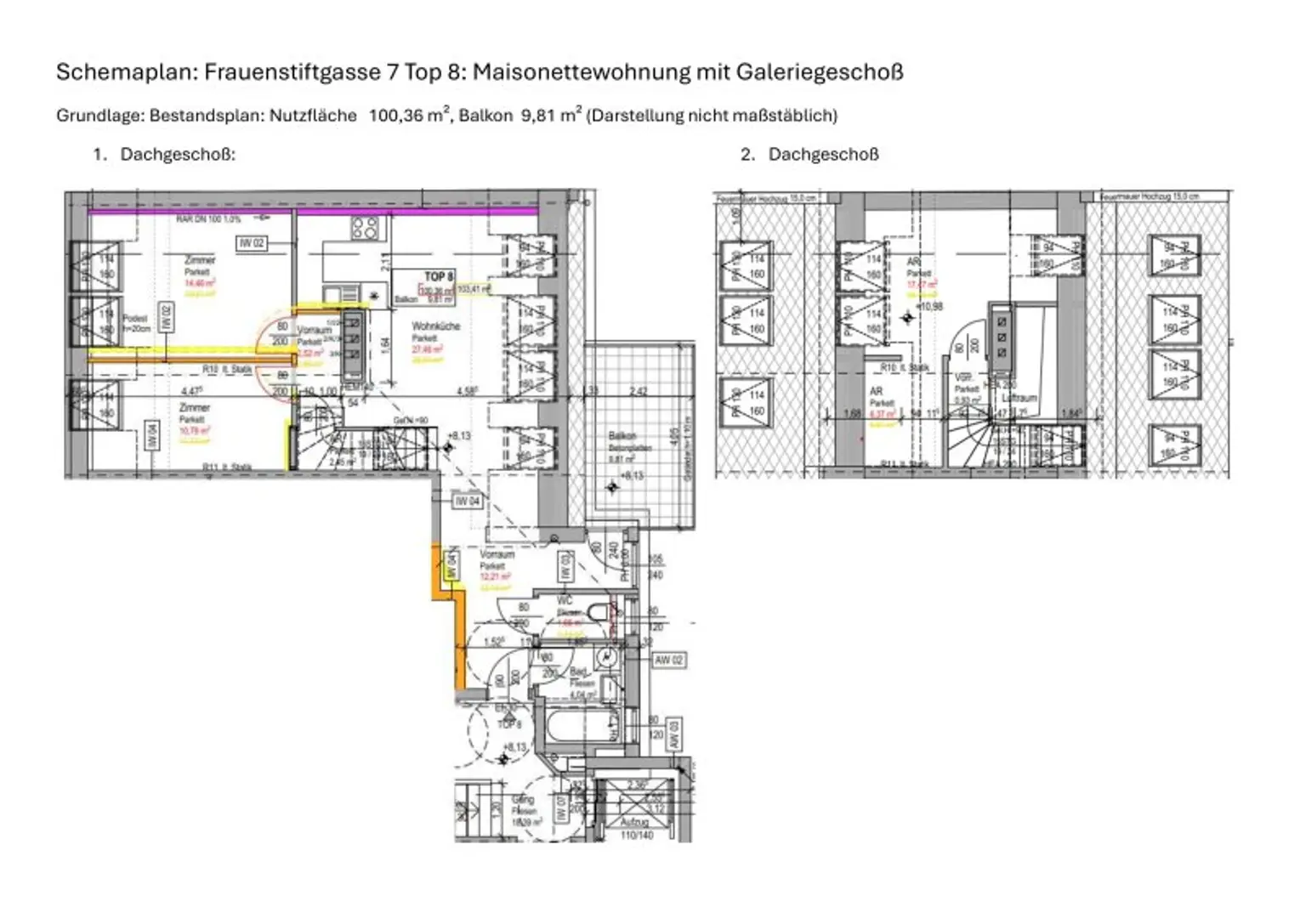 Dachgeschossausbau mit Terrasse & Klimaanlage - Erstbezug