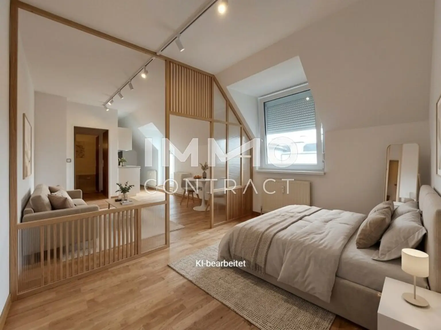 Zimmer mit KI bearbeitet