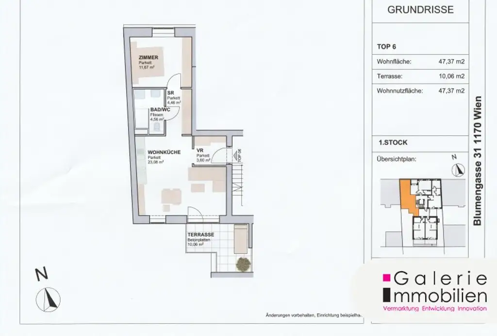 PASSIVHAUS - Barrierefreie Neubauwohnung mit Terrasse - sonnig und hell - Tiefgarage