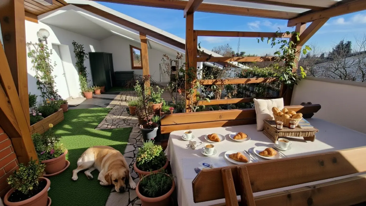 Dachterrasse - uneinsehbar - sonnig