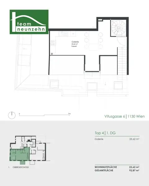 Maisonette mit Flair: 3-Zimmer-Wohnung mit Balkon & Dachterrasse in 1130 Wien!