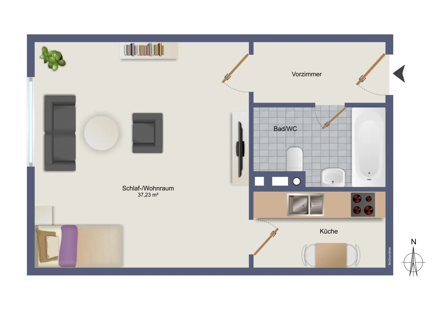 schematischer Grundriss