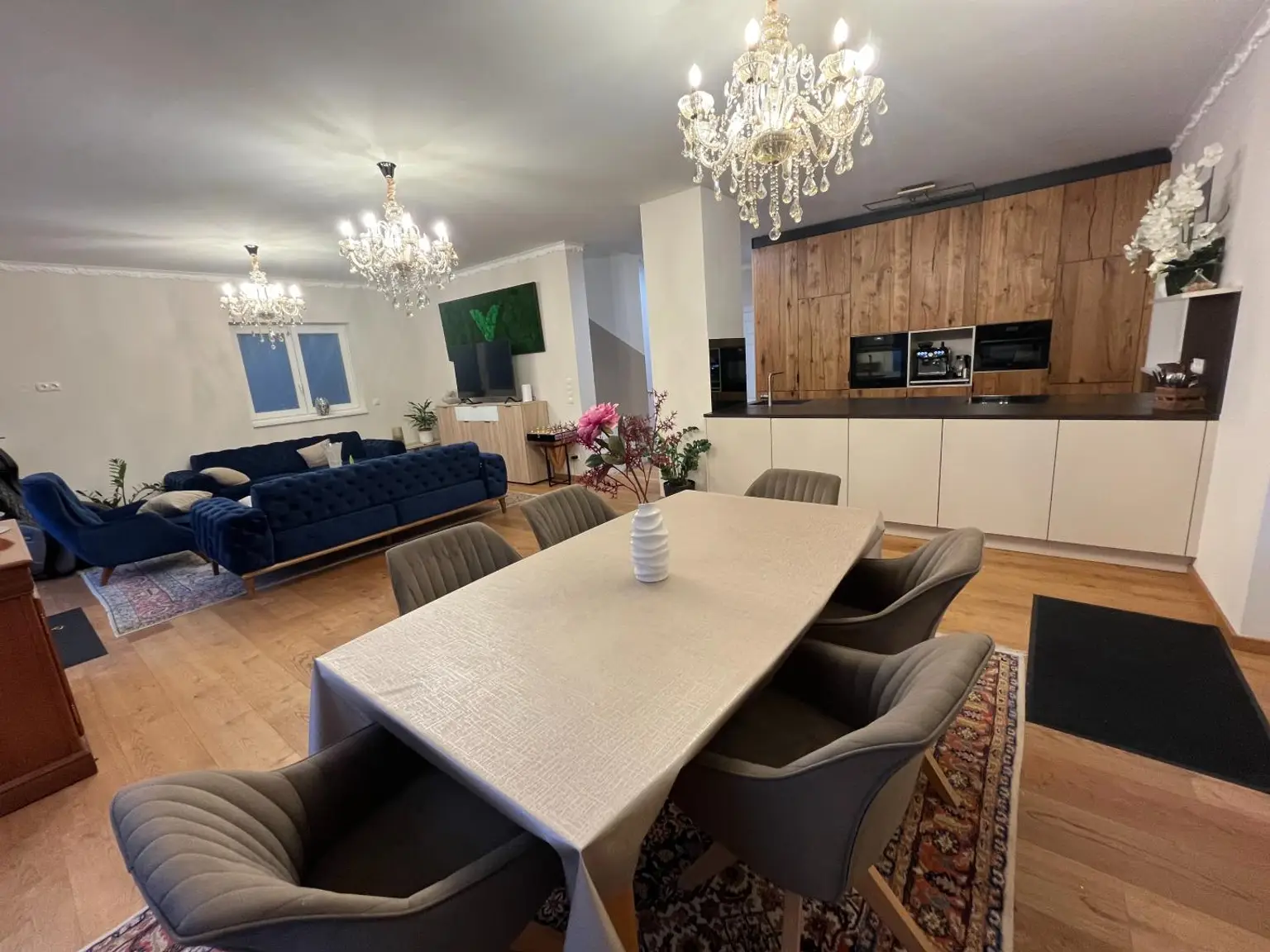 Wohnraum mit integrierter Küche