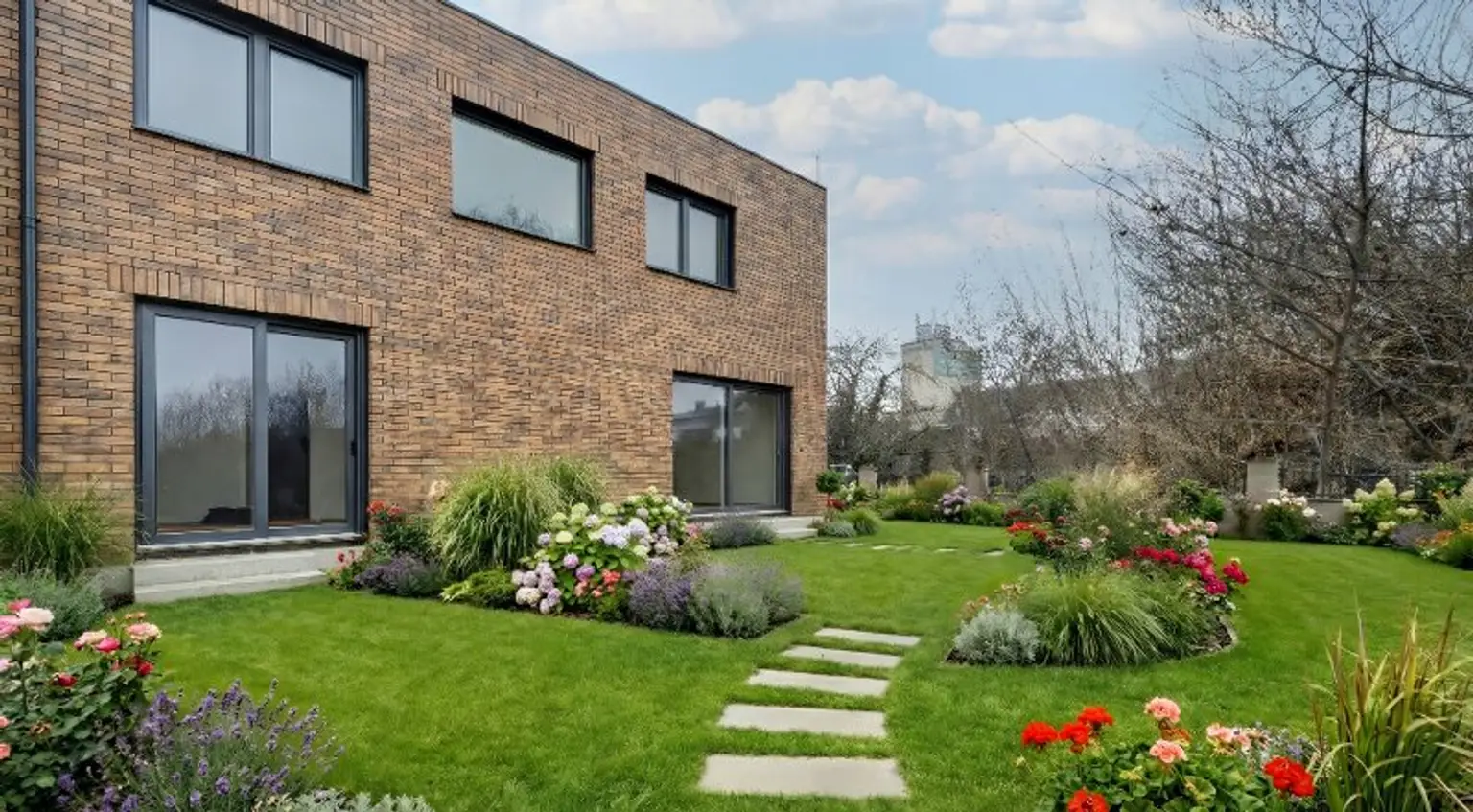 Gartenansicht Visualisiert