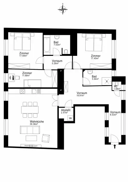 ERSTBEZUG NACH SANIERUNG - Stilvolles Wohnung direkt bei der U1