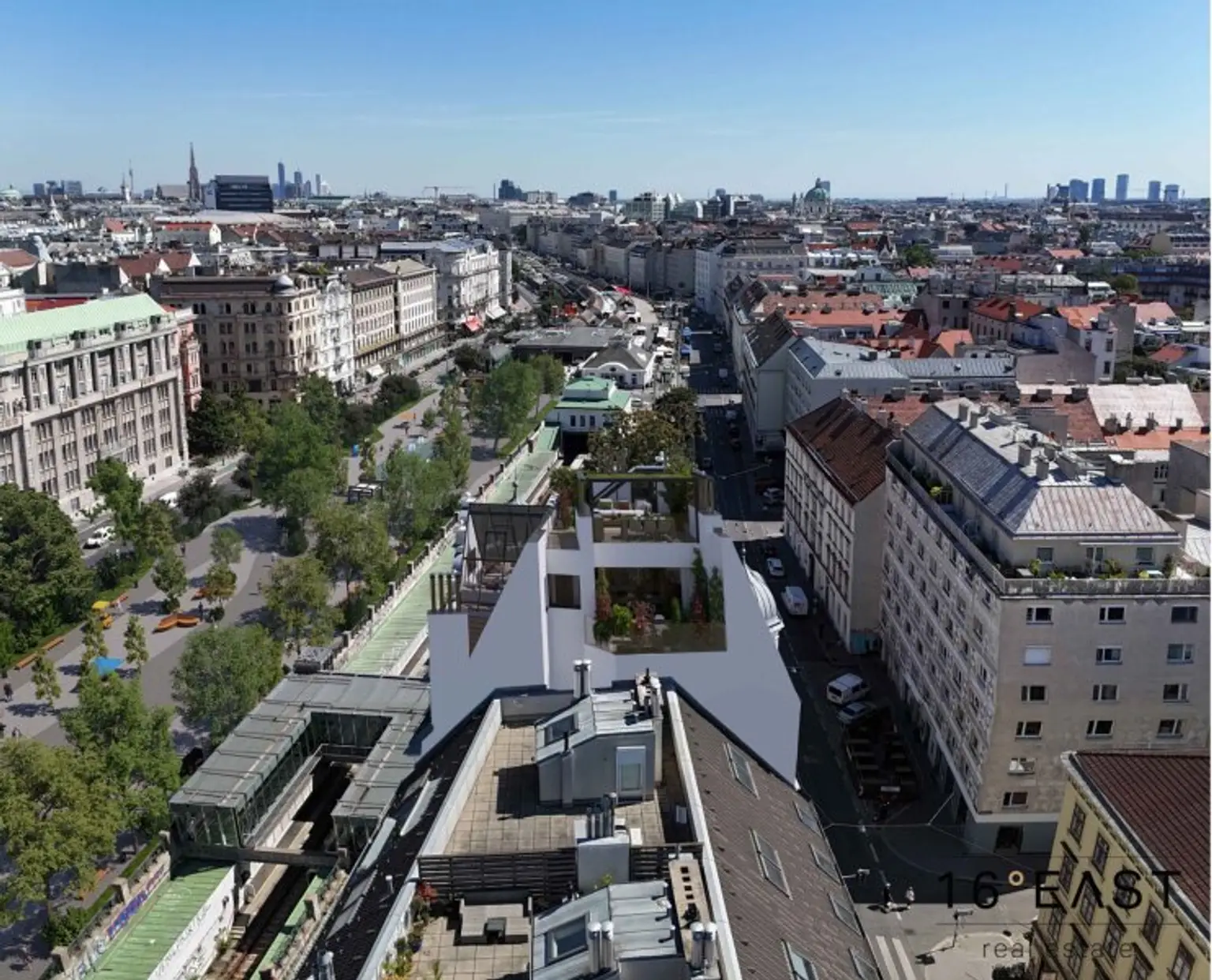 Rarität in Wien: Exklusives Dachgeschoss + Rohdachboden mit Enwicklungspotential + unverbaubarem 360°-Panoramablick über Wien