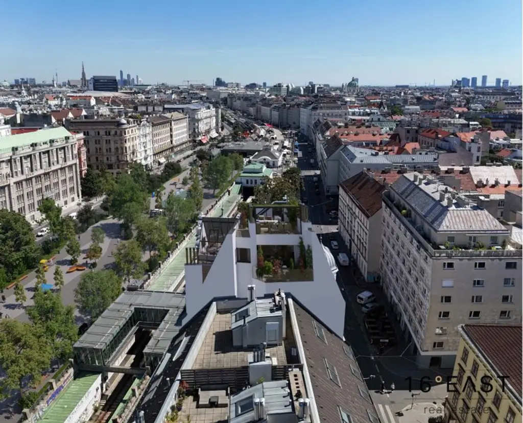 Rarität in Wien: Exklusives Dachgeschoss + Rohdachboden mit Enwicklungspotential + unverbaubarem 360°-Panoramablick über Wien