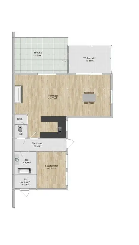 Stilvoller Bungalow mit Gartenidylle mit großem Wohn-Esszimmer!