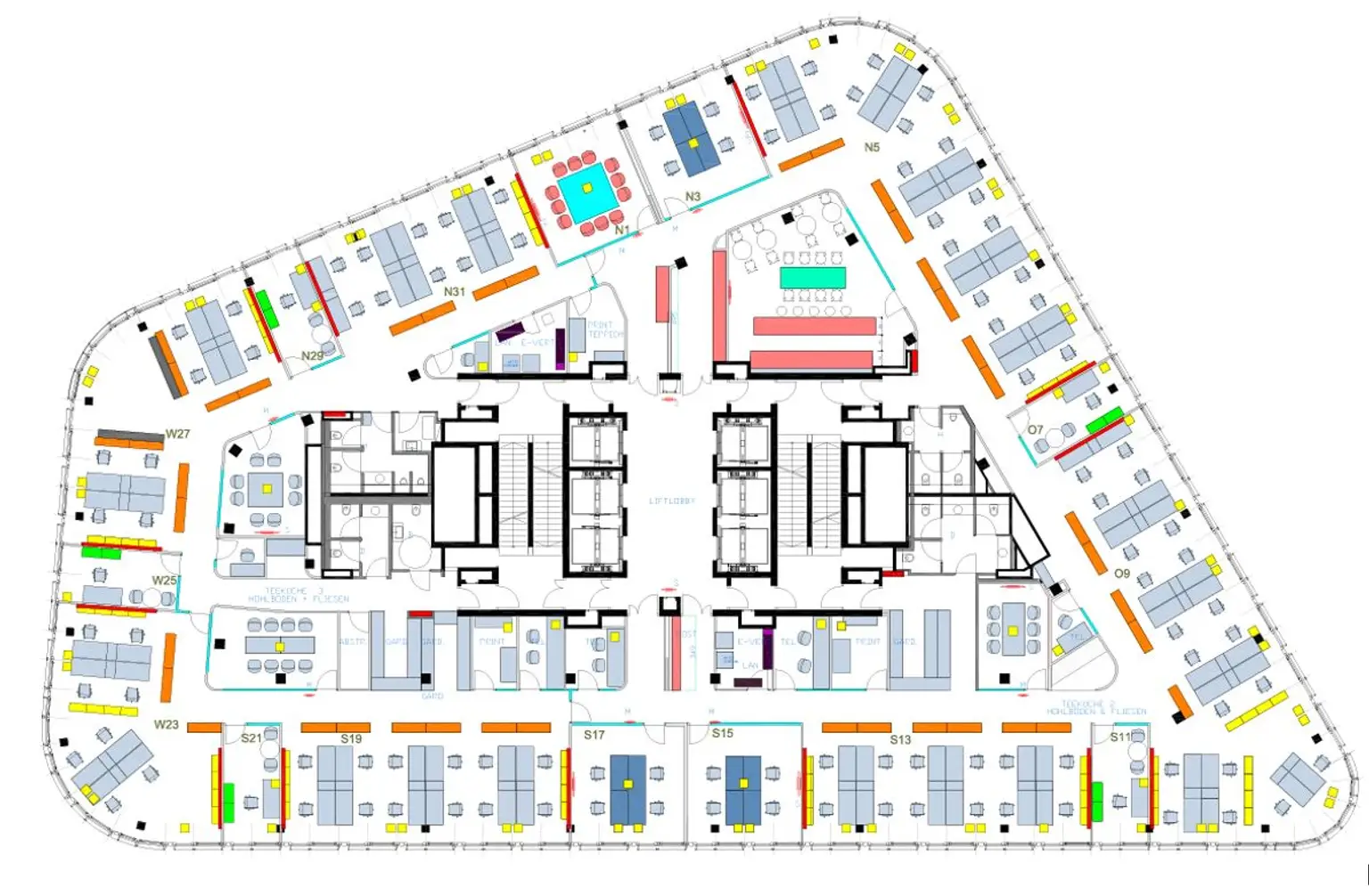 1100 Wien, Gertrude-Fröhlich-Sandner-Str THE ICON Plan möbliert Regelgeschoß