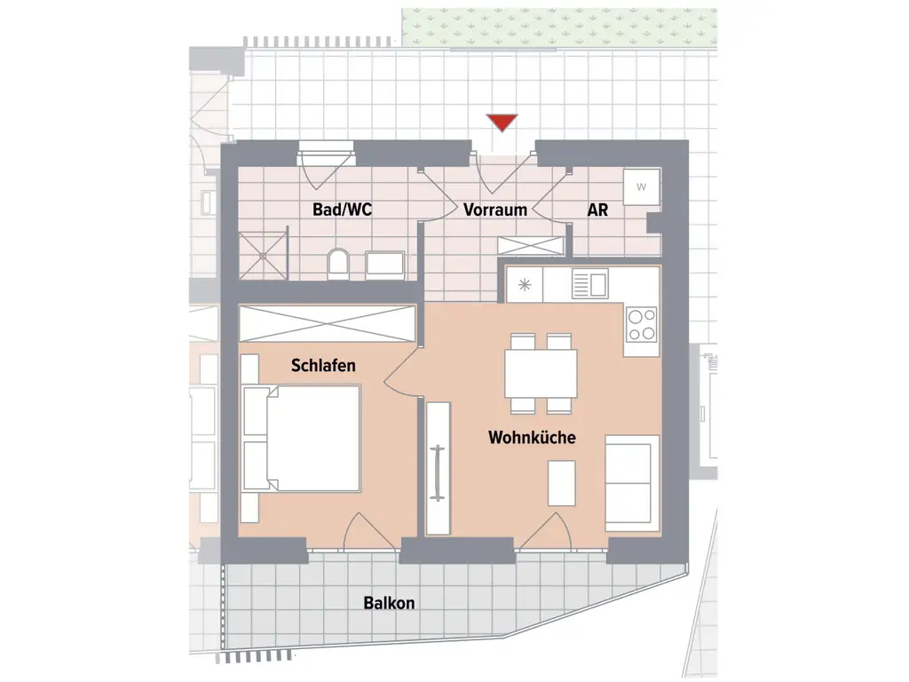 BAUBEGINN ERFOLGT! Neubauprojekt in Ruhelage in Gösting! 2-Zimmerwohnung mit Süd-Balkon!