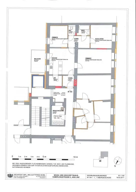 Kompakte 4-Zimmer-Wohnung mit hofseitigem Balkon - verfügbar ab November 2025