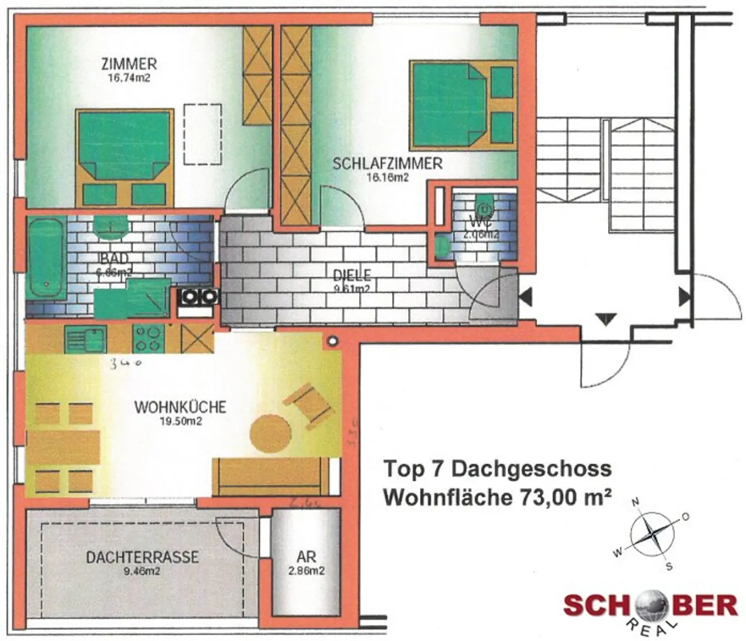 2 Schlafzimmer Mietwohnung in Randlage von Kaprun