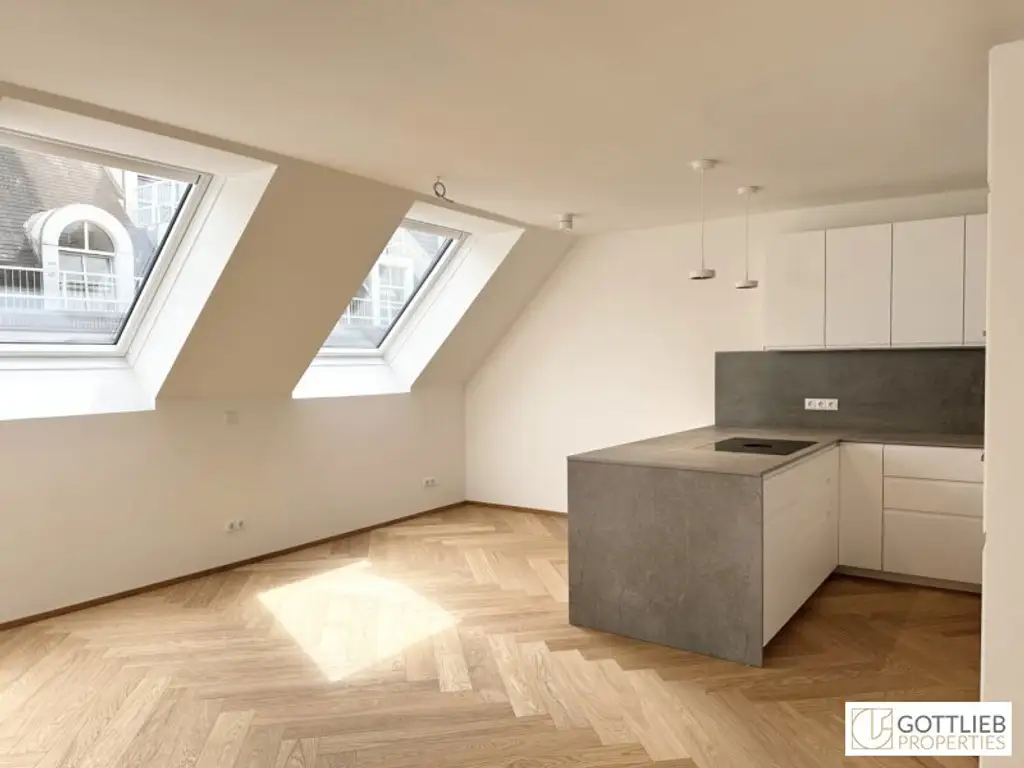 PROVISIONSFREI nahe Belvedere! Luxuriöse 6-Zimmer-Erstbezug-Dachterrassen-Wohnung mit Outdoor-Pool in historischem Gebäude