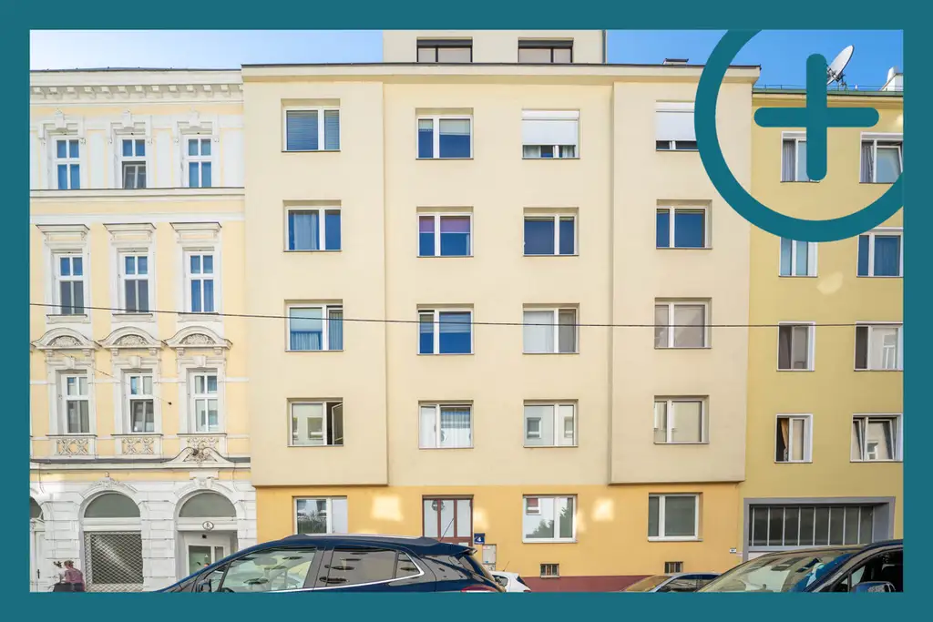 VIEL POTENZIAL: 2-Zimmer Wohnung in thermisch saniertem Haus!