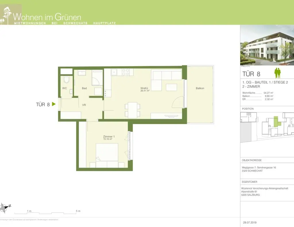 URBANE 2-ZIMMER NEUBAUWOHNUNG