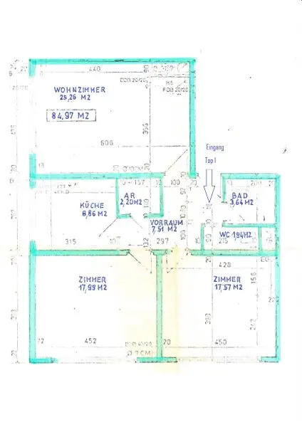 Neu renovierte 3-Zimmer-Wohnung – perfekt für WG