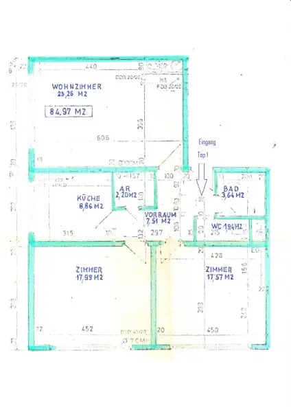 Neu renovierte 3-Zimmer-Wohnung – perfekt für WG