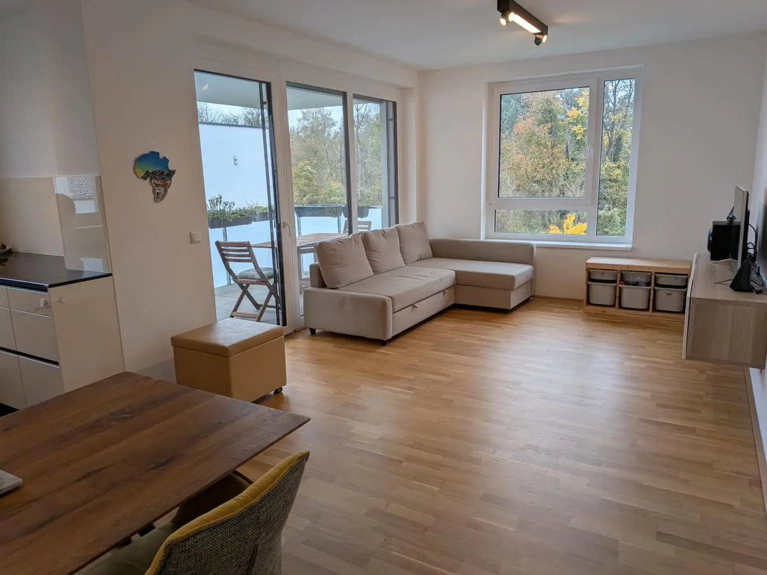 4-Zimmer-Wohnung mit Loggia und Blick ins Grüne