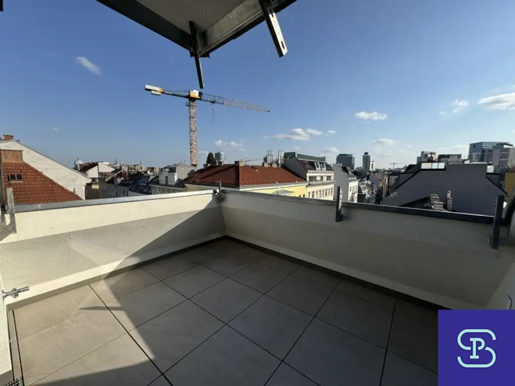 Provisionsfrei: Klimatisierte 73m² DG-Wohnung + 10,2m² Terrasse Nähe Karmelitermarkt - 1020 Wien