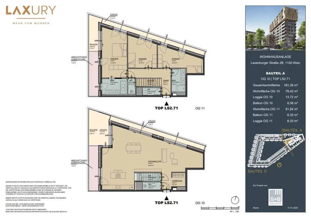 Penthouse Deluxe - Directly at the main train station: Commission-free + Completion in October