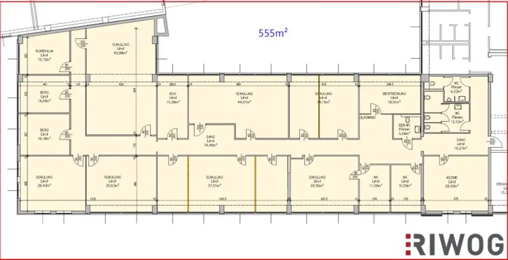 555m² Bürofläche | Adaptierungen nach Absprache möglich | U-Bahnnähe | Kurz- & Dauerparkplätze