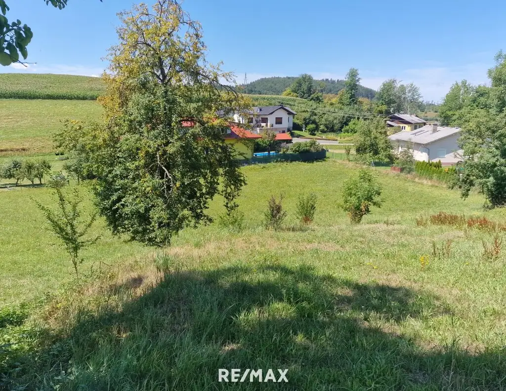 Traumhaftes, ca. 3.109 m² großes Baugrundstück mit Blick auf die Karawanken im Bezirk Völkermarkt
