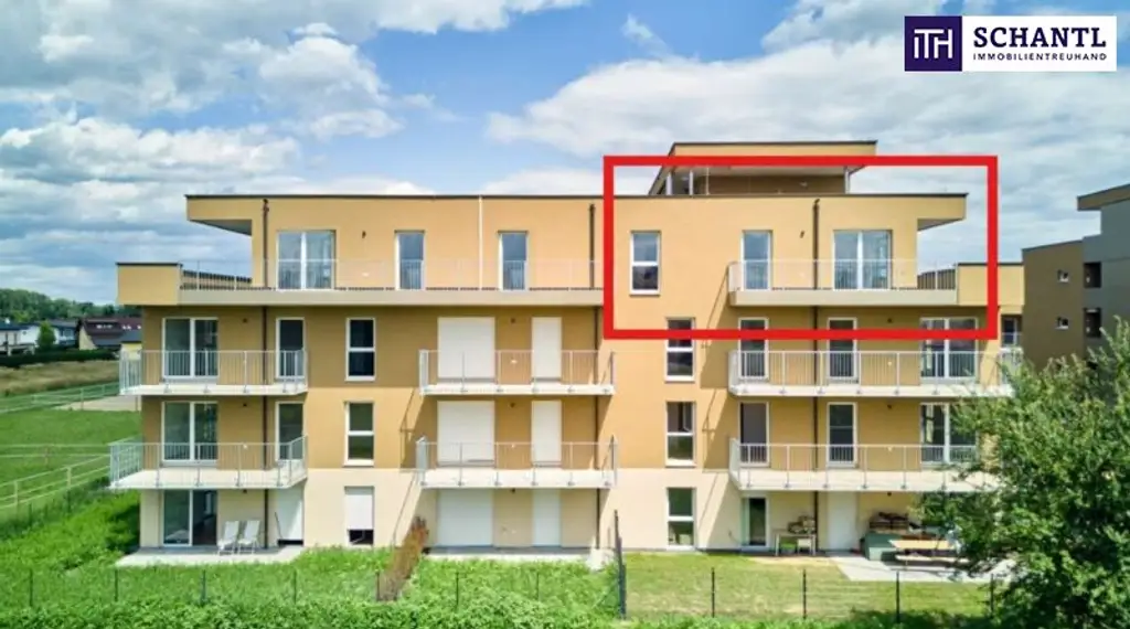 Jetzt zugreifen – Ihr Logenplatz! Eckwohnung mit Süd-West-Terrasse und Top-Aussicht! Ihre Chance auf Sonne, Ruhe & Panoramablick in Kalsdorf bei Graz!