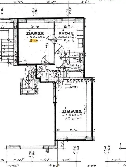 Sanierte 2-Zimmer Eigentumswohnung nahe Schweizergarten