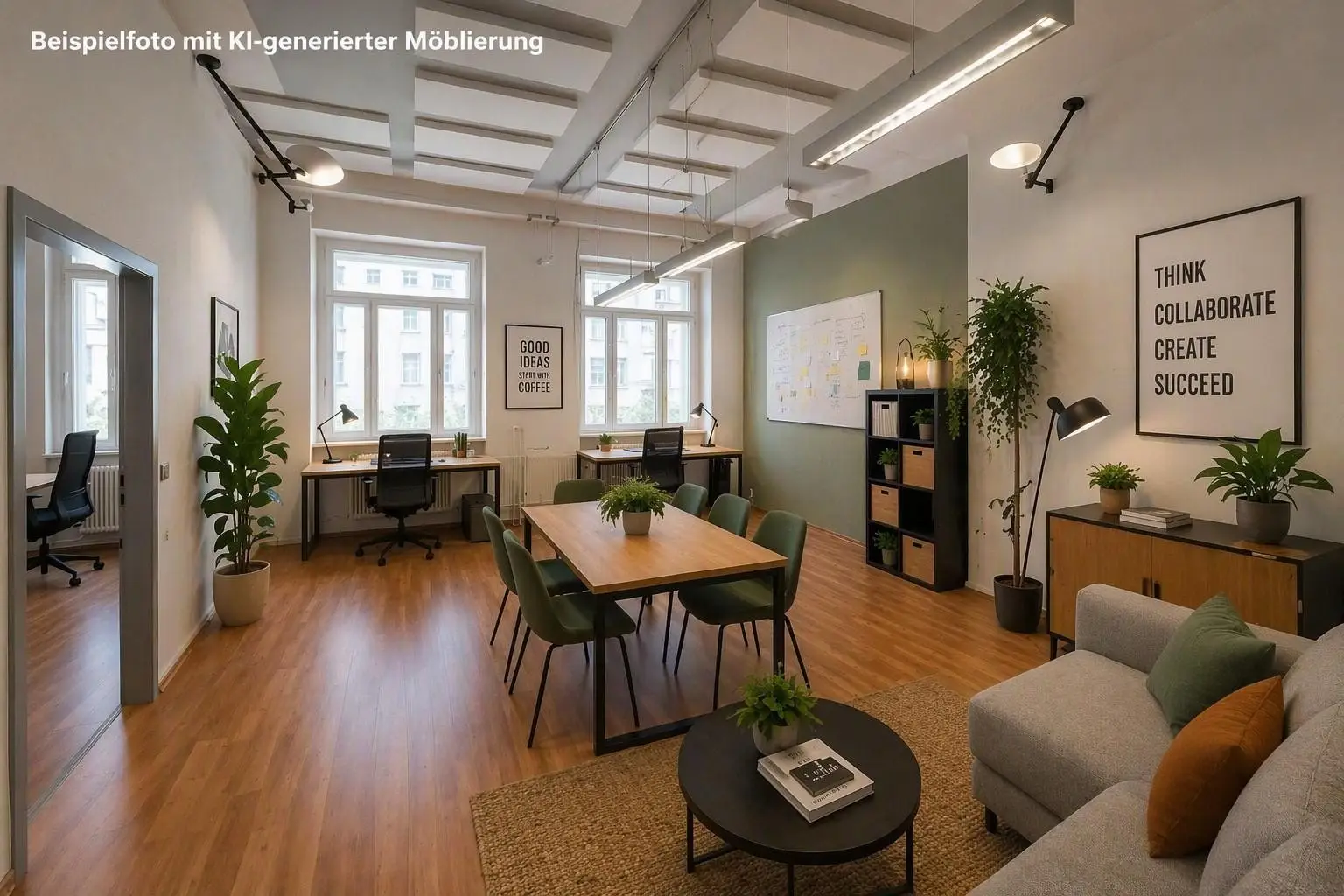 Besprechungszimmer 3.07B_Möblierung KI-generiert