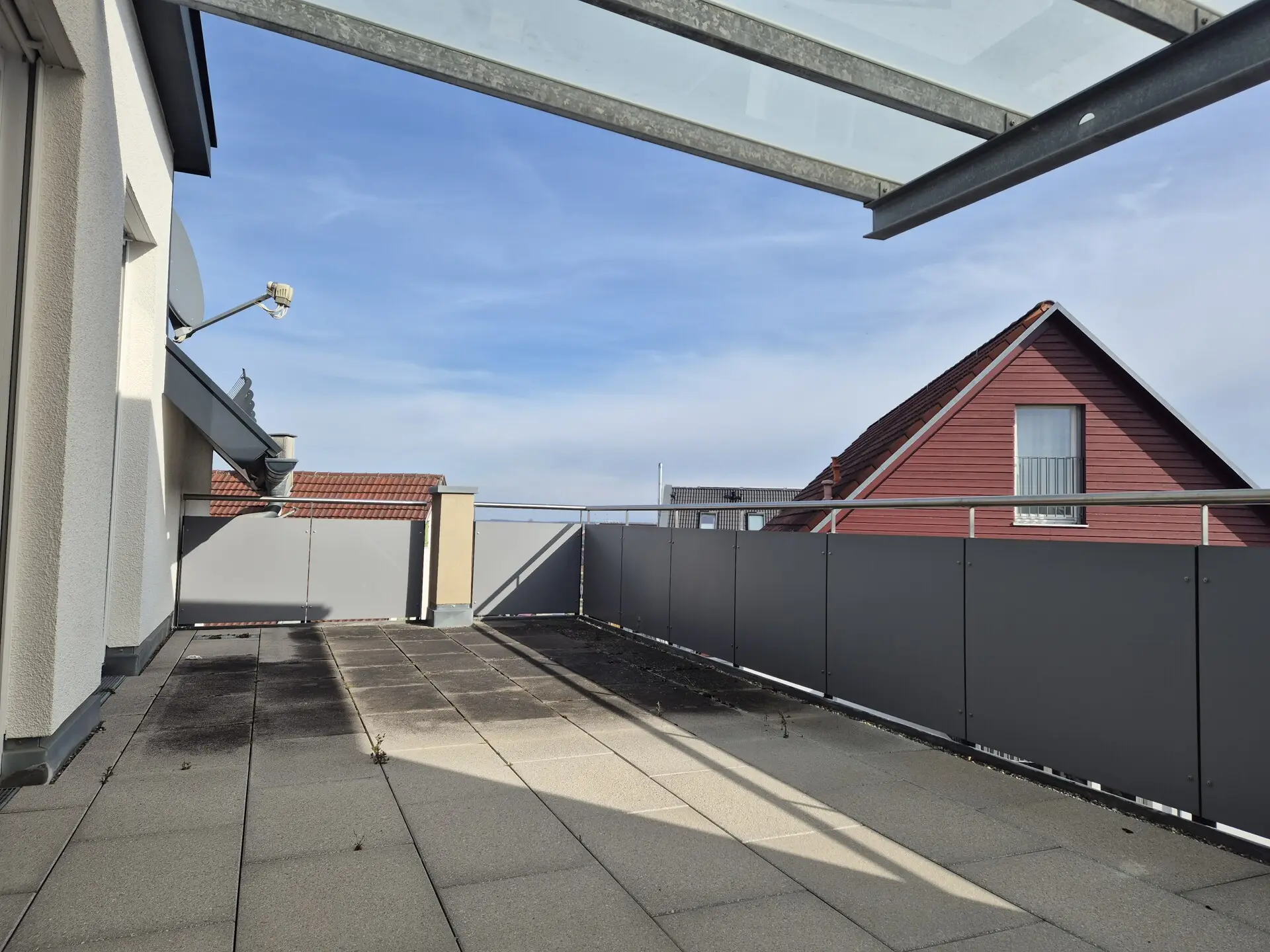 terrace facing east