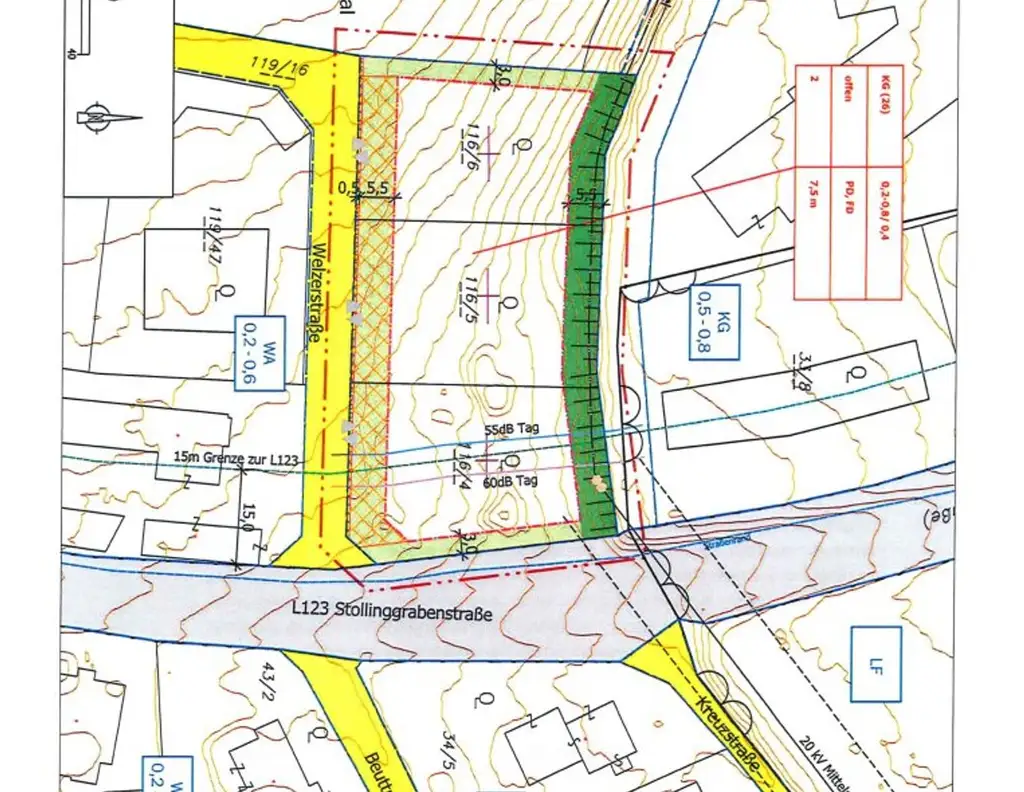 Aufgeschlossenes, 1.069m² Baugrundstück in zentraler Lage